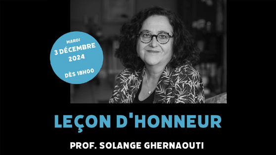 Leçon d'honneur de Solange Ghernaoui : Crimes et châtiments à l’ère de l’intelligence artificielle